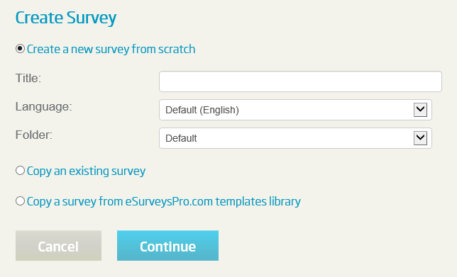create online survey