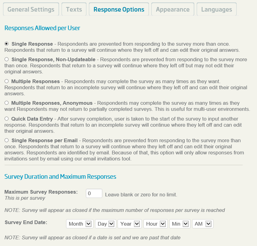 online survey options